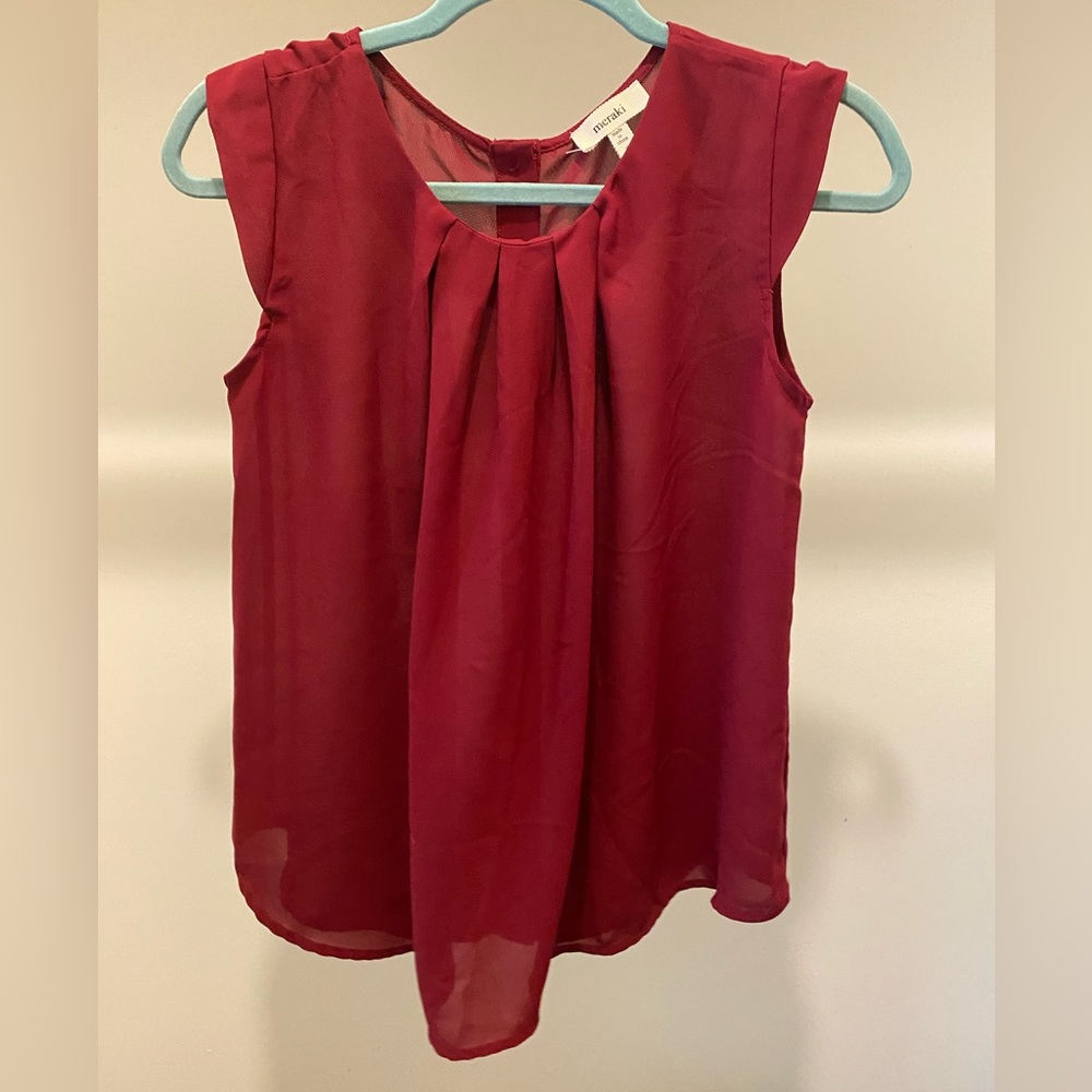 Meraki Maroon Top Sz S